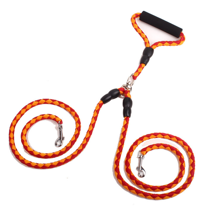 Double-Ended Traction Rope For Walking The Dog